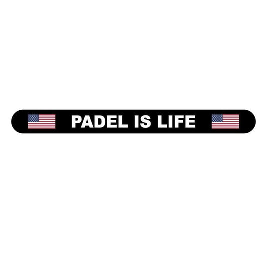 Incro US Flag PADEL IS LIFE Racket Protector Black