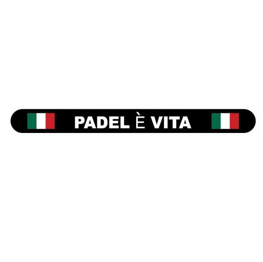 Incro Italy Flag PADEL E VITA Racket Protector Black