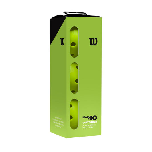 Wilson Max 40 Outdoor 3 Pack Pickleball Balls