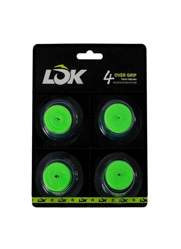 LOK SET OF PADEL OVERGRIP 4 UNITS LOK GREEN 2026