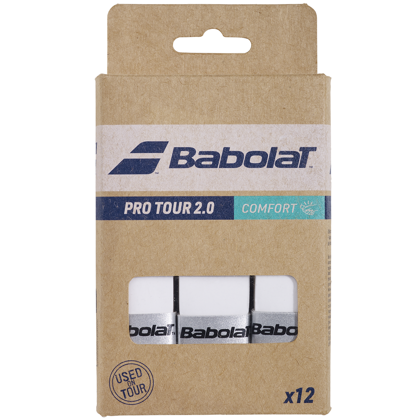 BABOLAT PRO TOUR 2.0 X12 WHITE OVERGRIP