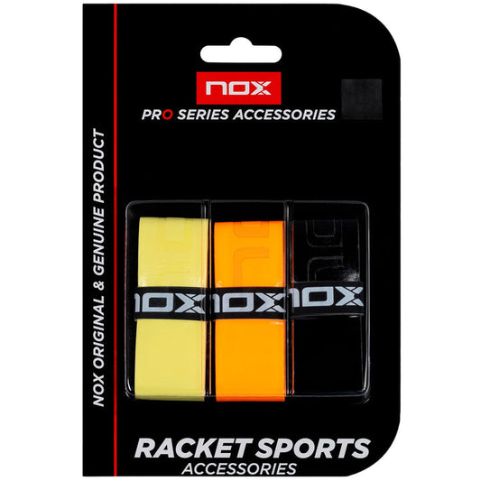 NOX BLISTER WITH 3 MIXED COLOURS PRO OVERGRIPS
