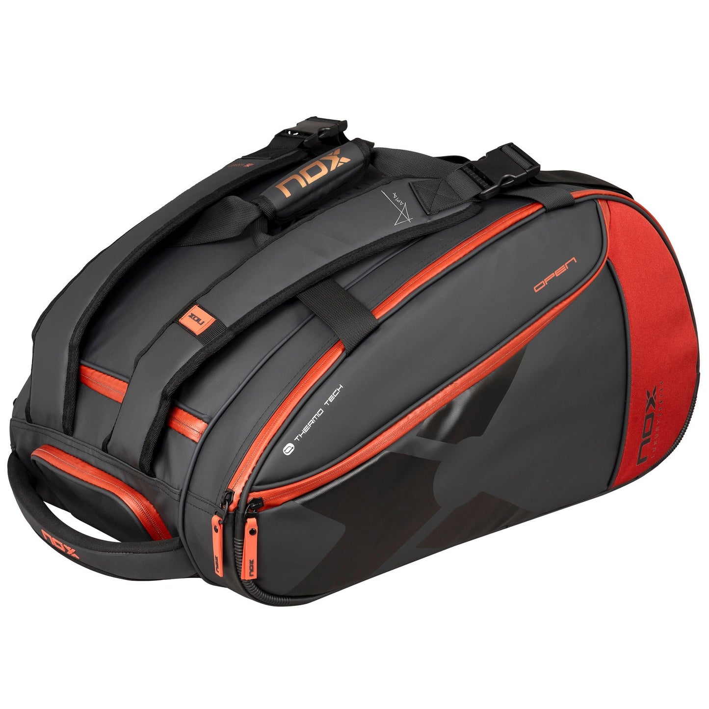 NOX LUXURY OPEN SERIES BLACK/RED PADELBAG 2025