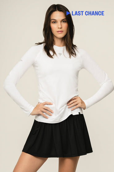 Performance L/S Top Bright White