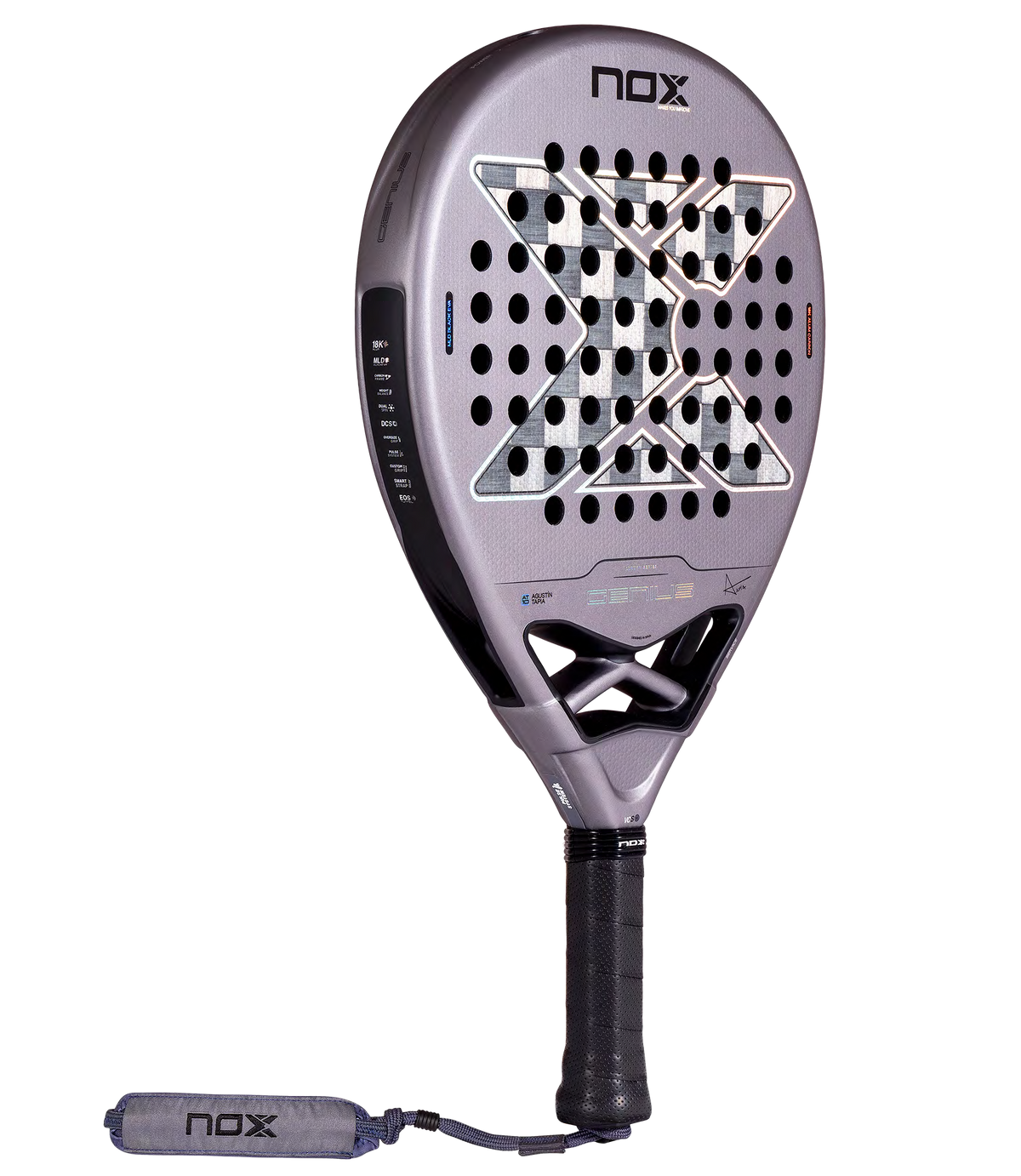 NOX Genius 18K Alum by Agustin Tapia 2027 padel racket