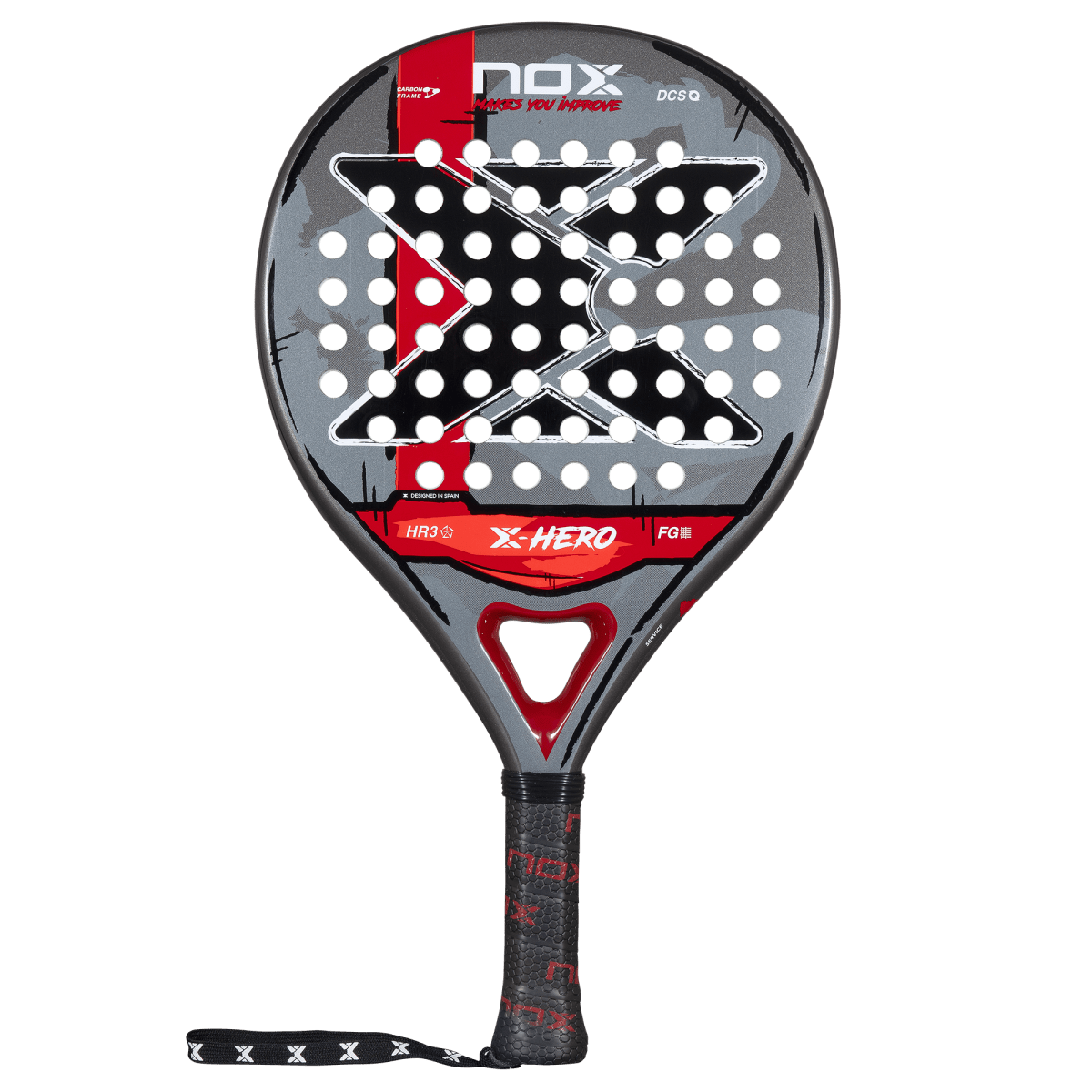 NOX X Hero Red 2026 Padel Racket For Beginners And Intermediate Players With Maximum Control And Easy Maneuverability