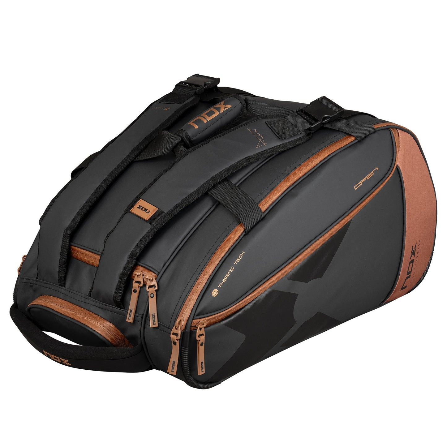 NOX  LUXURY OPEN SERIES BLACK/BROWN PADELBAG 2025