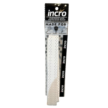 Incro Damping Ridges Overgrip with Perforated Relief – White