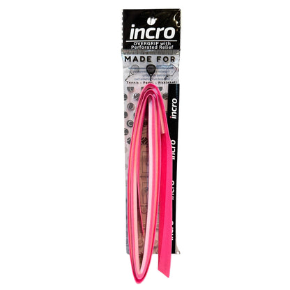 Incro Damping Ridges Overgrip with Perforated Relief – Pink