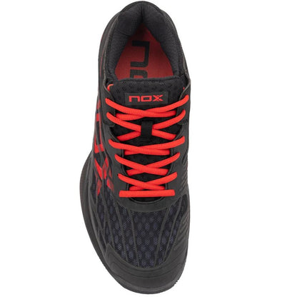 NOX SHOES AT10 LUX BLACK RED  CALATLUXNERO