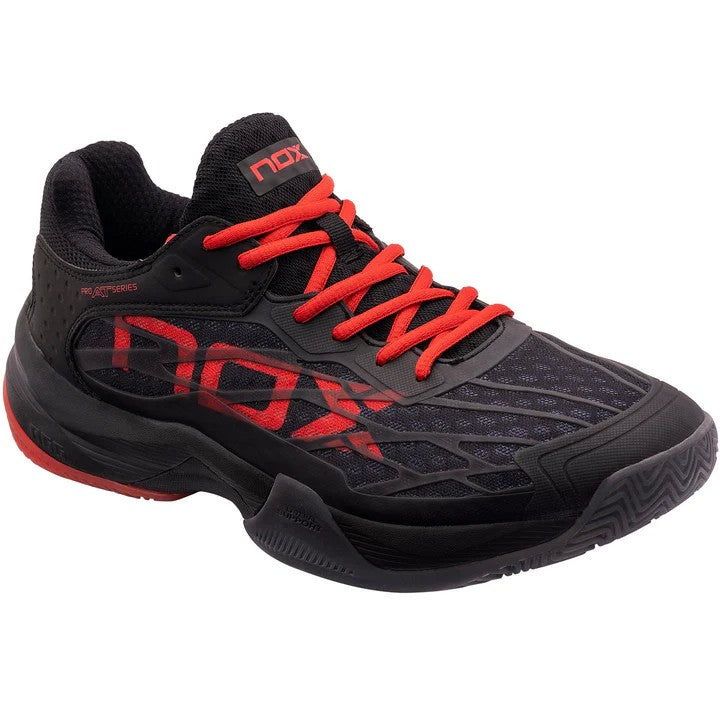 NOX SHOES AT10 LUX BLACK RED  CALATLUXNERO