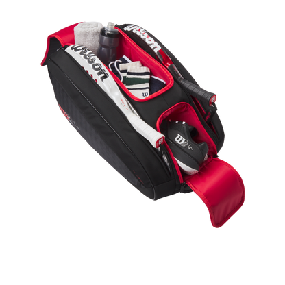WILSON BELA V3 PADEL RACKET BAG Black/Red