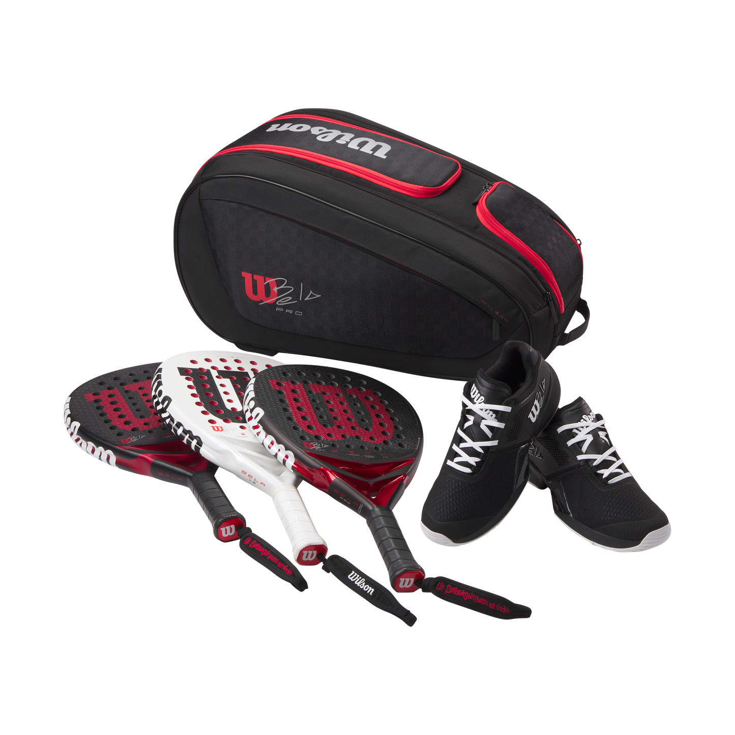 WILSON BELA V3 PADEL RACKET BAG Black/Red