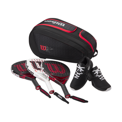 WILSON BELA V3 PADEL RACKET BAG Black/Red