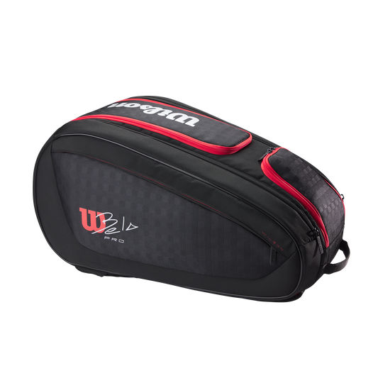 WILSON BELA V3 PADEL RACKET BAG Black/Red