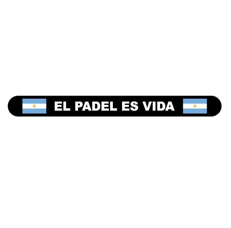 Incro Argentina Flag EL PADEL ES VIDA Racket Protector Black