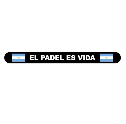 Incro Argentina Flag EL PADEL ES VIDA Racket Protector Black