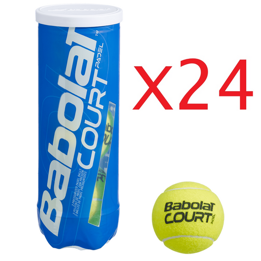 24x CANS BABOLAT COURT PADEL X3 BALLS 501098 (24x CAN)