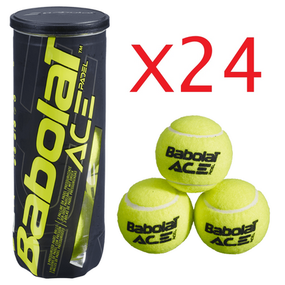 24x CANS BABOLAT ACE PADEL X3 BALLS 501104 (24x CAN)