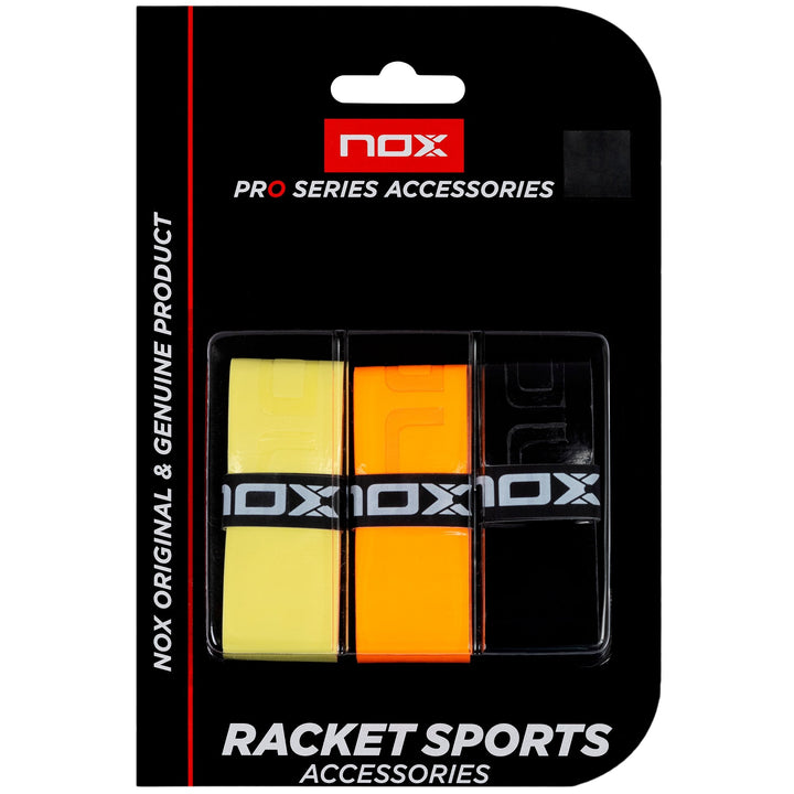 NOX BLISTER WITH 3 MIXED COLOURS PRO OVERGRIPS