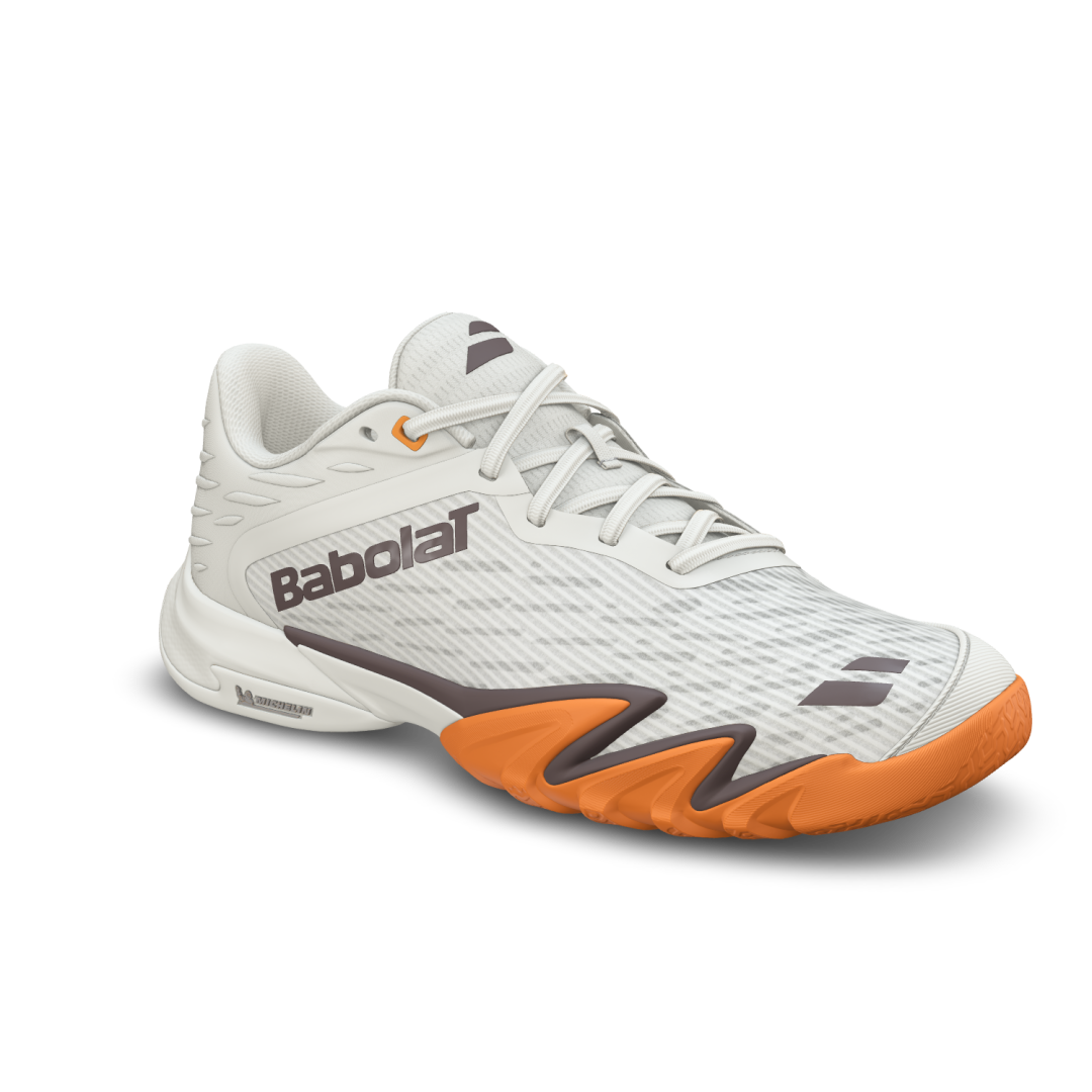 Babolat Premura 3 Men Cream Orange Padel Shoes Lightweight