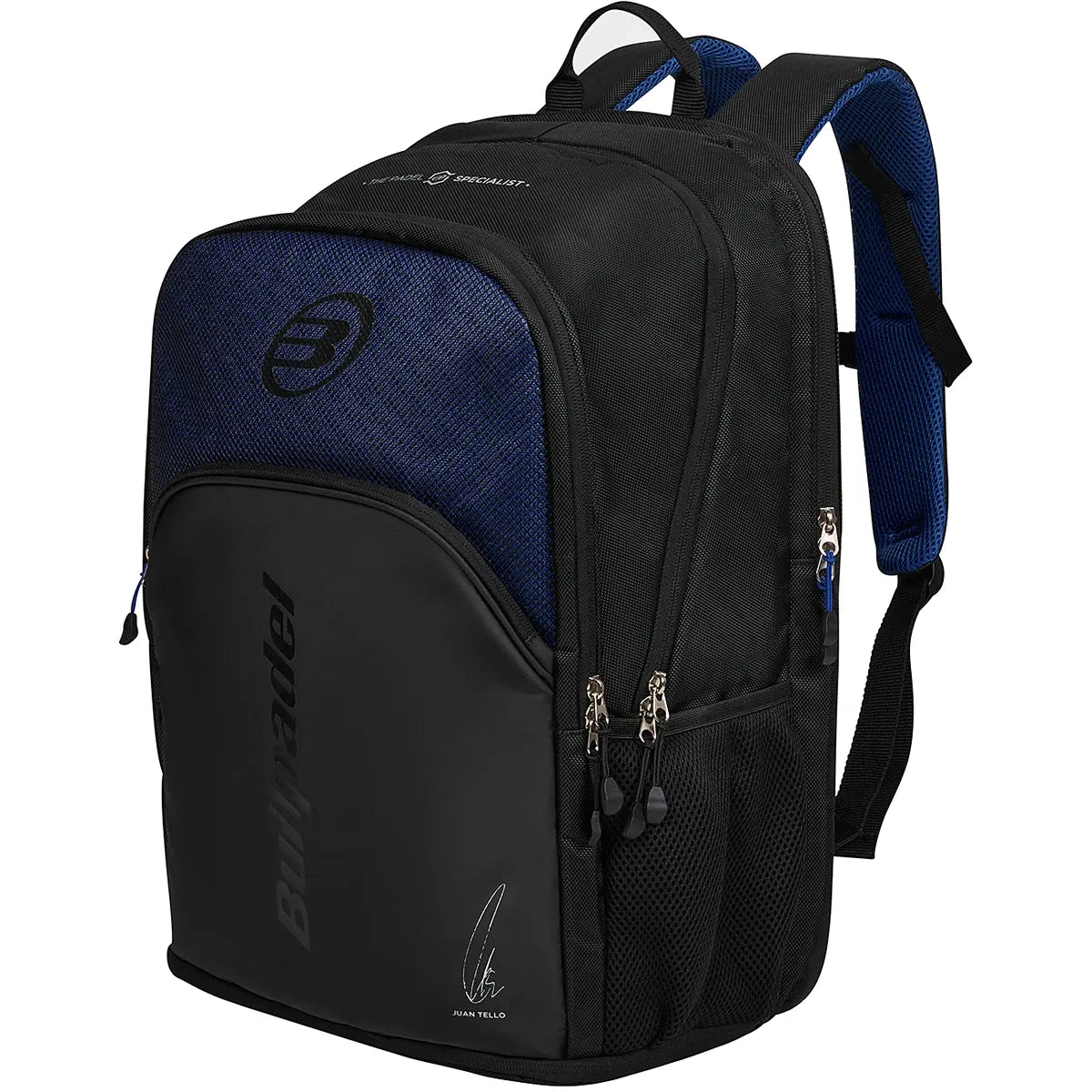 Bullpadel BPM26008 Vertex Geo 423 Backpack Durable Lightweight Travel Pablo Cardona Black/Blue