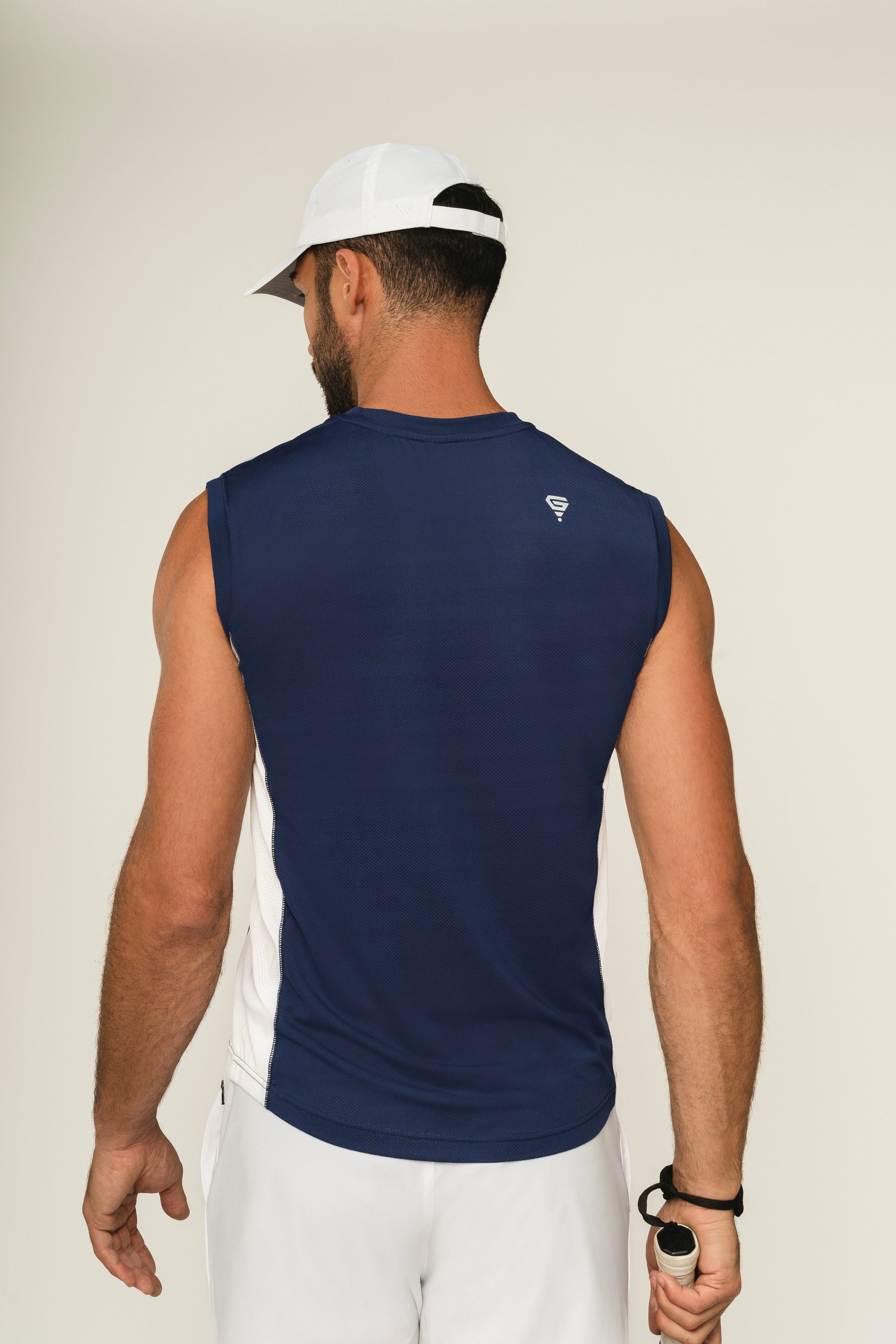 Muscle Tee in Blue Print