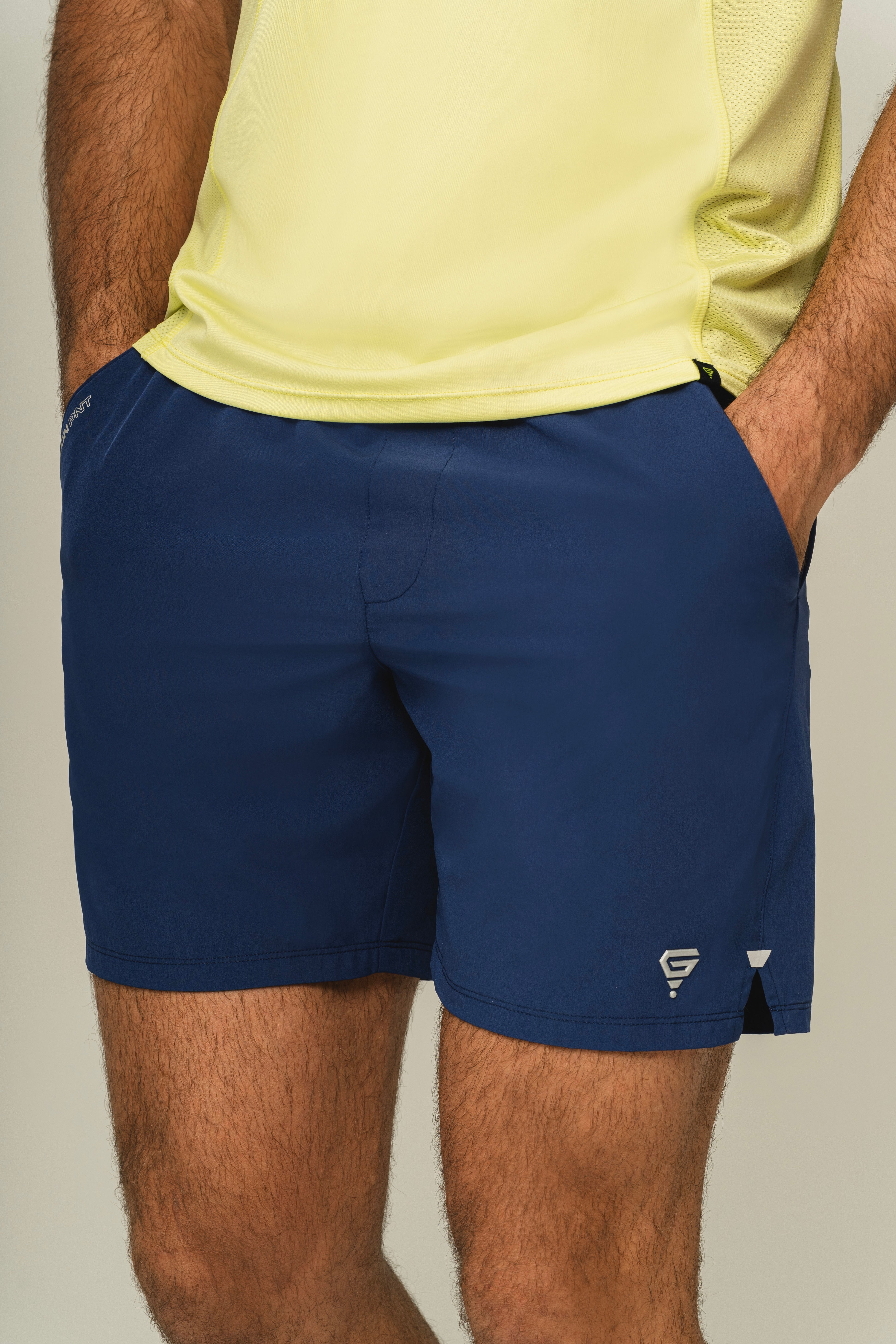 Performance Stretch Woven Short Blue Print