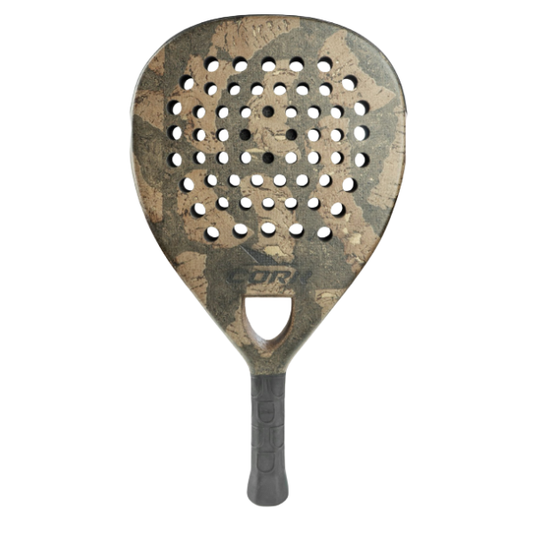 Cork Extreme Black Full Carbon Flex Padel Racket With High Density Gum For Speed Power And Control
