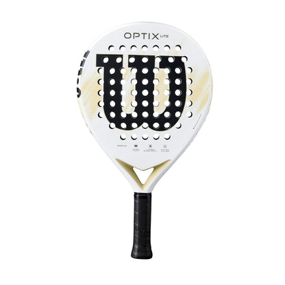 Wilson Optix V2 Lite Padel Racket White 2026 Model for Beginners Large Head Size Maneuverability