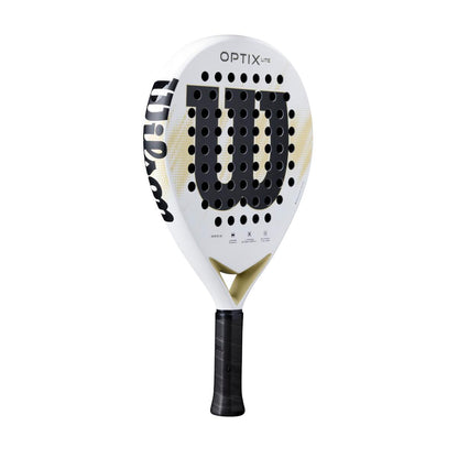 Wilson Optix V2 Lite Padel Racket White 2026 Model for Beginners Large Head Size Maneuverability