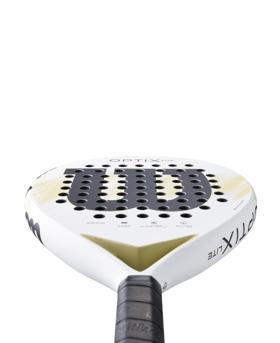 Wilson Optix V2 Lite Padel Racket White 2026 Model for Beginners Large Head Size Maneuverability