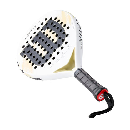 Wilson Optix V2 Lite Padel Racket White 2026 Model for Beginners Large Head Size Maneuverability