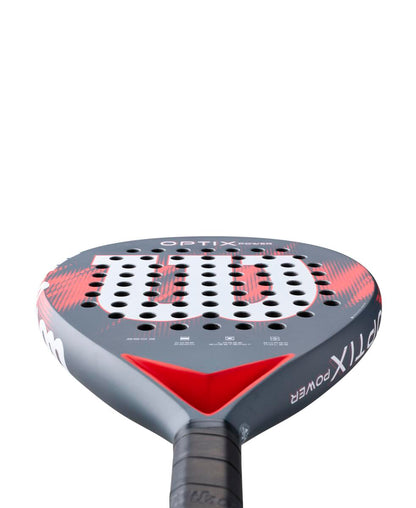 Wilson Optix V2 Power Red 2 Padel Racket 2026 For Beginners Large Head Easy Maneuverability Premium Look
