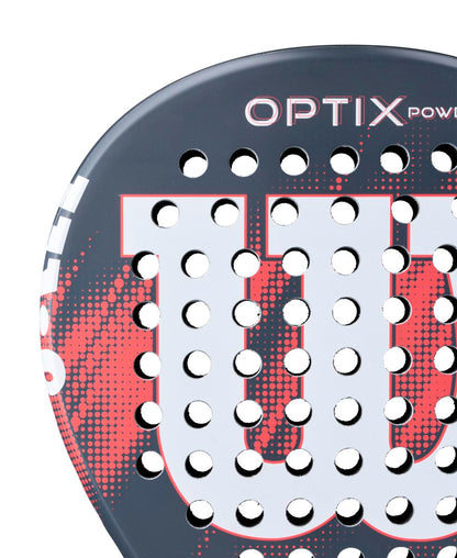 Wilson Optix V2 Power Red 2 Padel Racket 2026 For Beginners Large Head Easy Maneuverability Premium Look