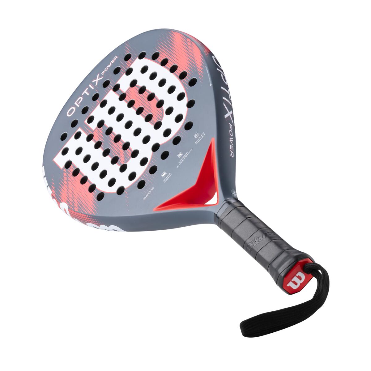 Wilson Optix V2 Power Red 2 Padel Racket 2026 For Beginners Large Head Easy Maneuverability Premium Look