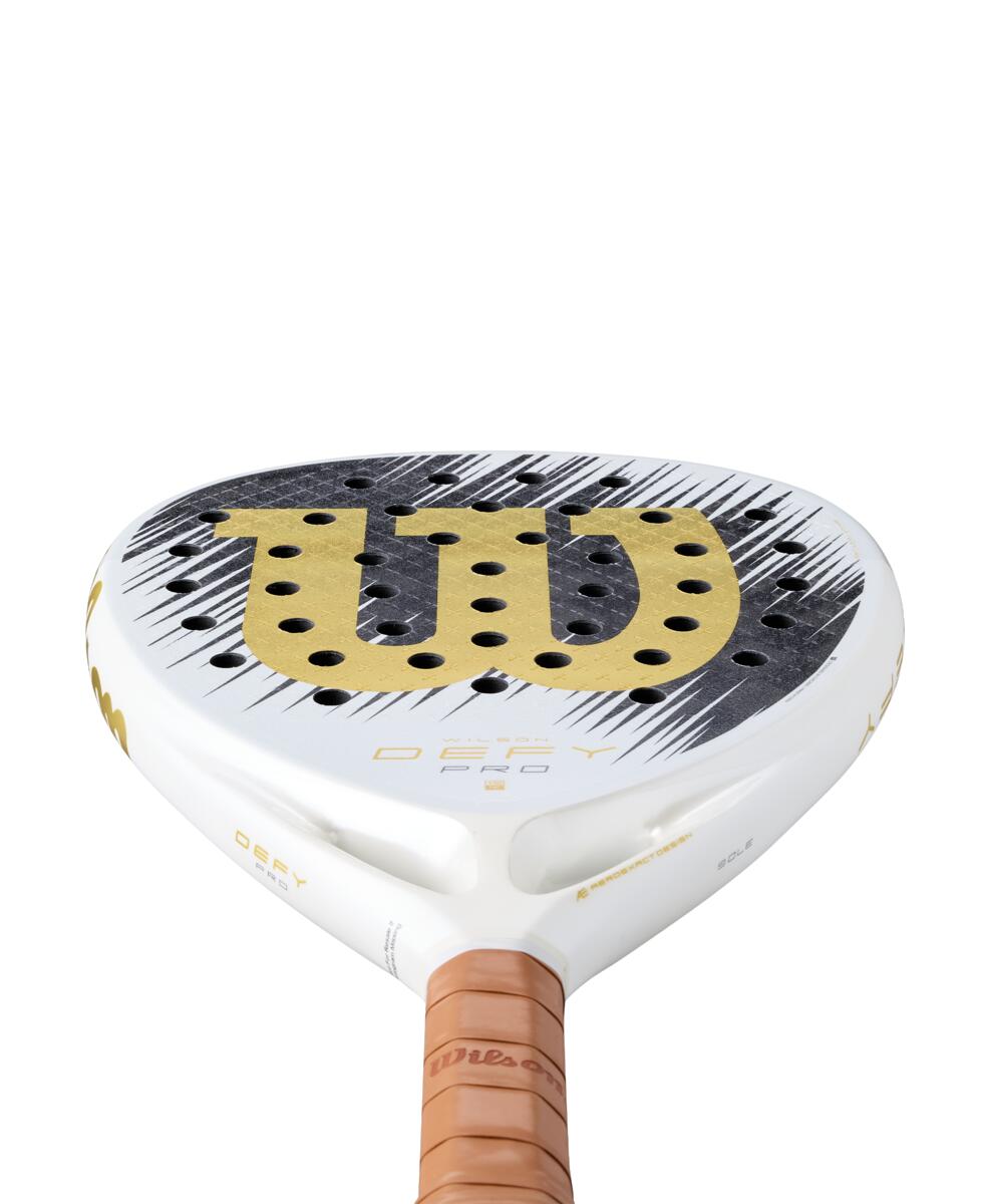 Wilson Defy Pro V1 SE Limited Edition Padel Racket White Gold 2026