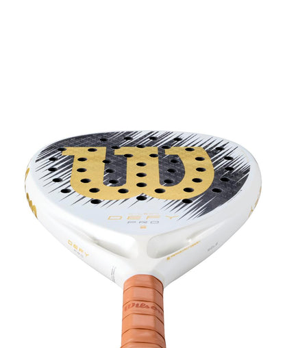 Wilson Defy Pro V1 SE Limited Edition Padel Racket White Gold 2026