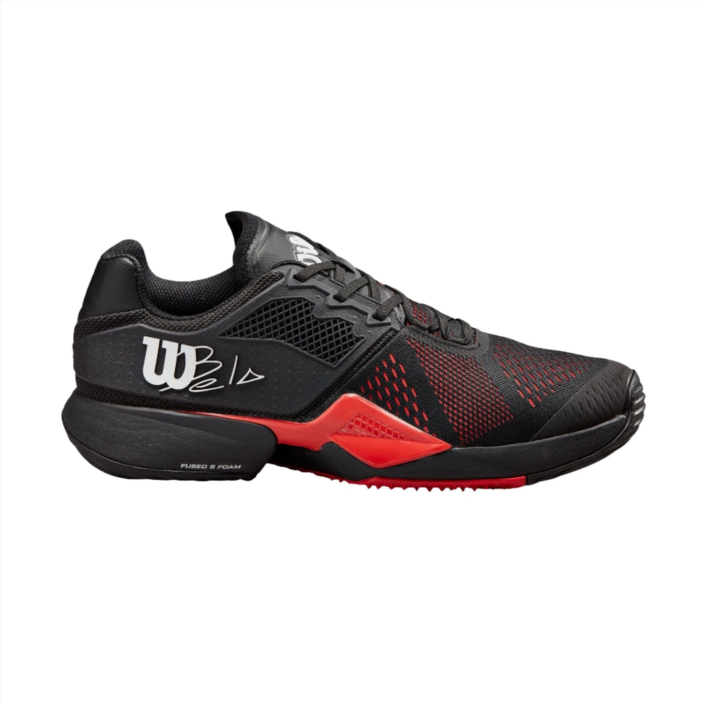 WILSON BELA TOUR BLACK BK/RD/BK SHOES WRS331570U