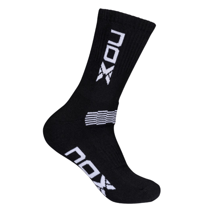 NOX MID LENGTH BLACK WITH WHITE LOGO MEN'S TECHNICAL SOCKS. 39-45 (Pack of 6 pairs)