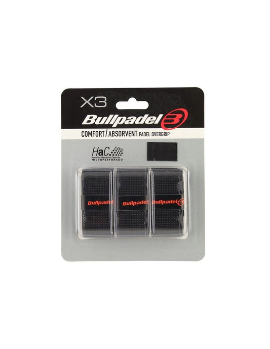 OVERGRIP BULLPADEL 3-PACK BLACK GB1201