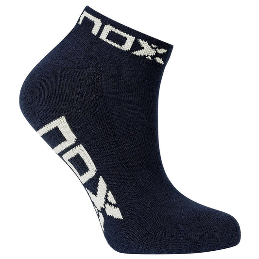 NOX ANKLE LENGTH BLUE WITH WHITE LOGO WOMEN'S TECHNICAL SOCKS (Pack of 6 pairs)