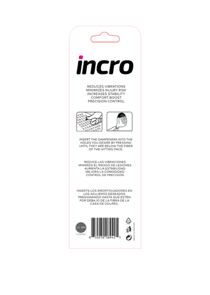 INCRO DAMPENERS ANTI VIBRATION WHITE