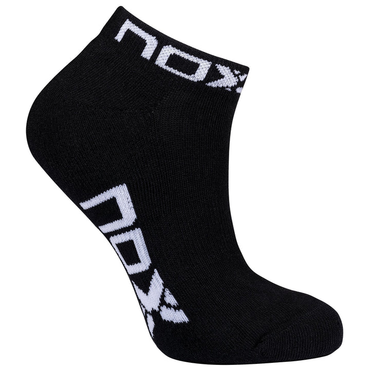 NOX ANKLE LENGTH BLACK WITH WHITE LOGO WOMEN'S TECHNICAL SOCKS (Pack of 6 pairs)