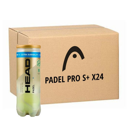 24 CANS HEAD PRO S+ 3 PADEL BALLS BOX (24x CAN)