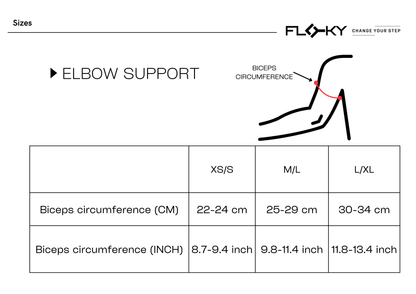 FLOKY ELBOW SUPPORT GOMITIERA BLACK