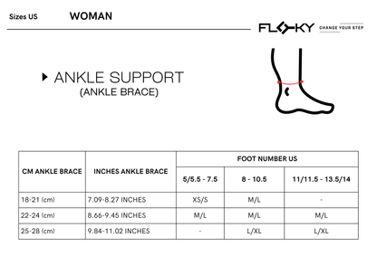 FLOKY ANKLE SUPPORT CAVIGLIERA BLACK