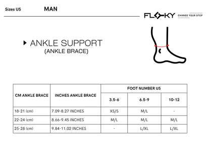FLOKY ANKLE SUPPORT CAVIGLIERA BLACK