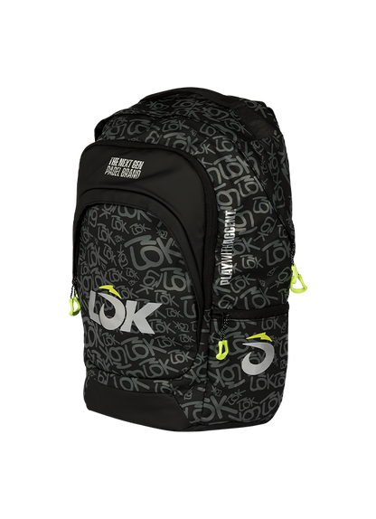 LÕK Maxx Gen 2 backpack black, grey and green alternate view