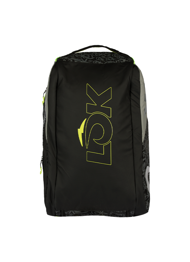 LÕK Maxx Gen 2 racket bag black, grey and lime alternate view